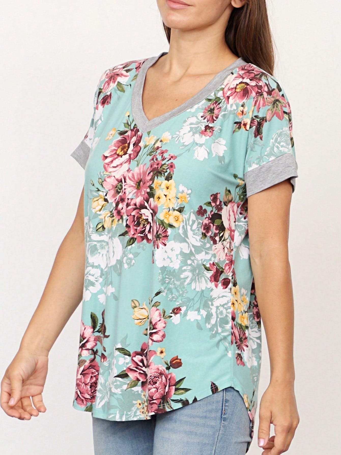 Black White Leopard Animal & Tropical Print Raglan Cap Sleeve Top Shirt Blouse | S-3X