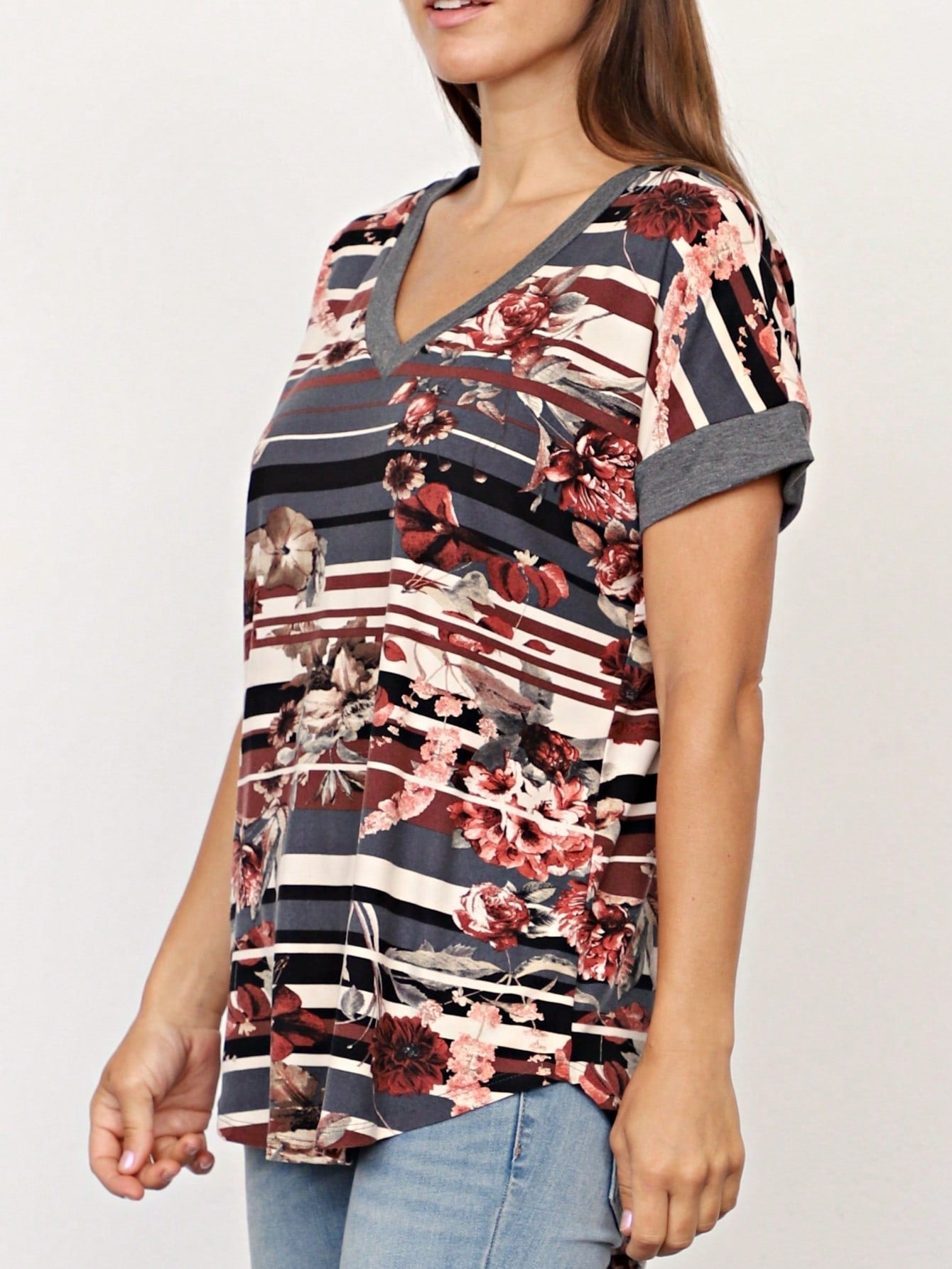 Black White Leopard Animal & Tropical Print Raglan Cap Sleeve Top Shirt Blouse | S-3X