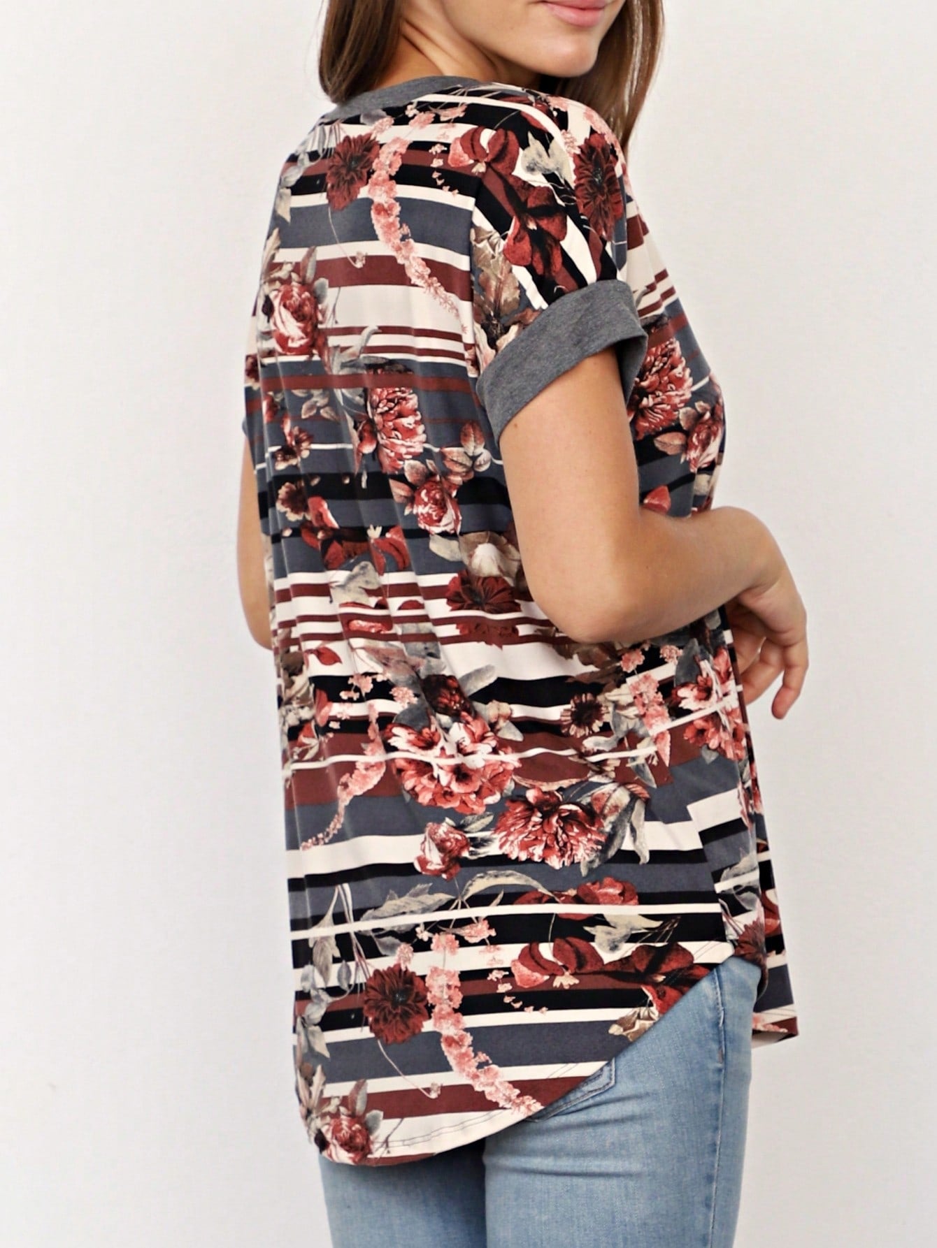 Black White Leopard Animal & Tropical Print Raglan Cap Sleeve Top Shirt Blouse | S-3X