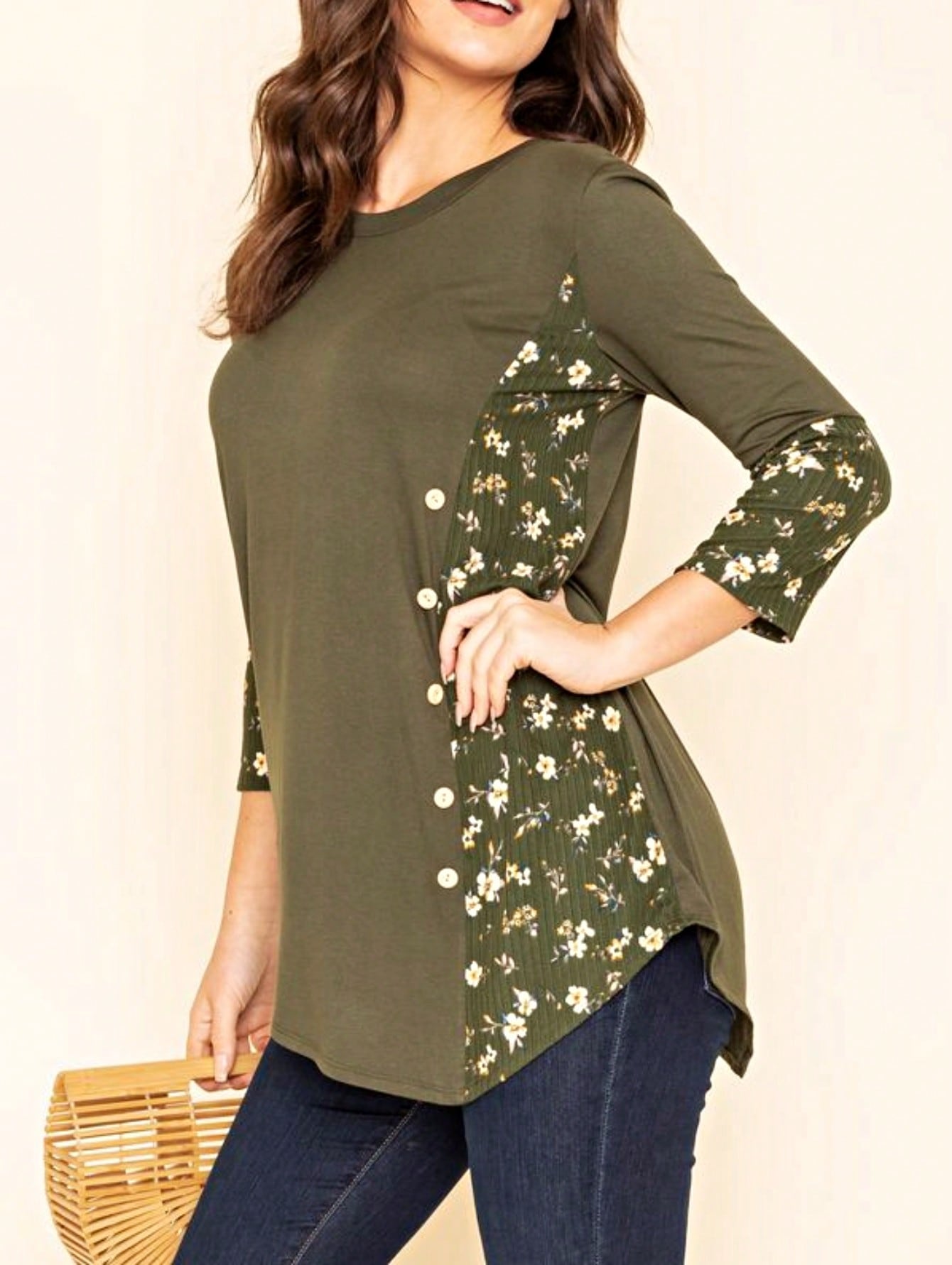 Summer  Boho Vintage Chambray Button Top Short Sleeve Blouse Shirt| Small -3 XL Plus
