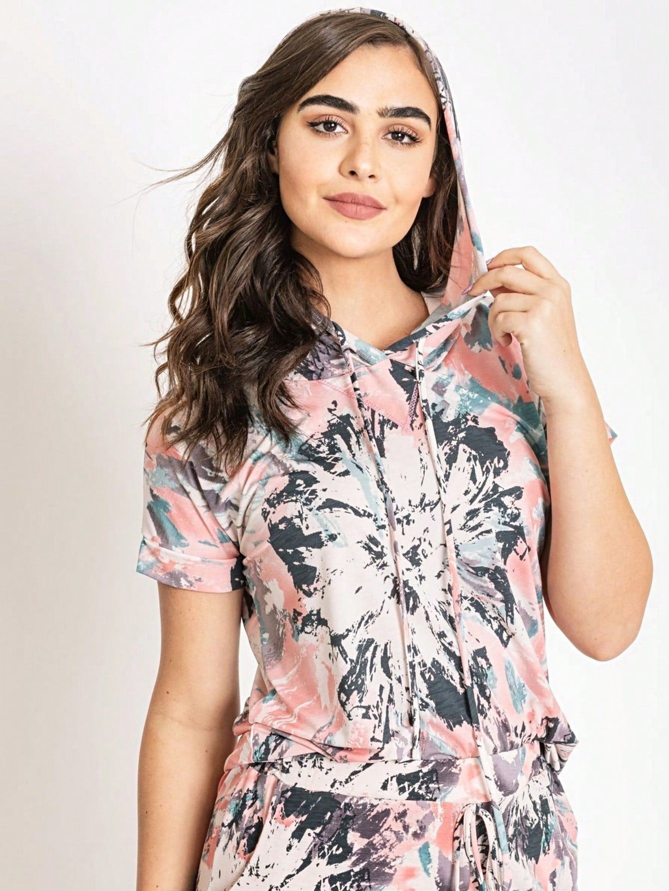 Black White Leopard Animal & Tropical Print Raglan Cap Sleeve Top Shirt Blouse | S-3X