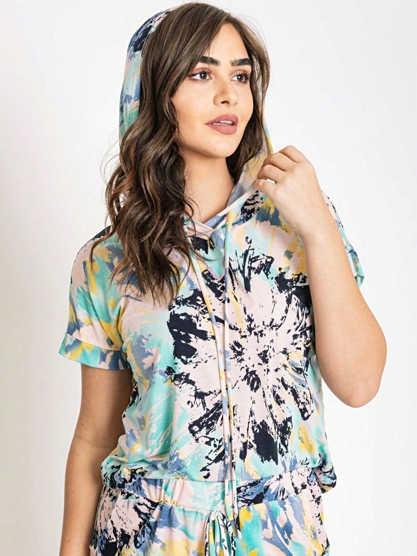 Black White Leopard Animal & Tropical Print Raglan Cap Sleeve Top Shirt Blouse | S-3X
