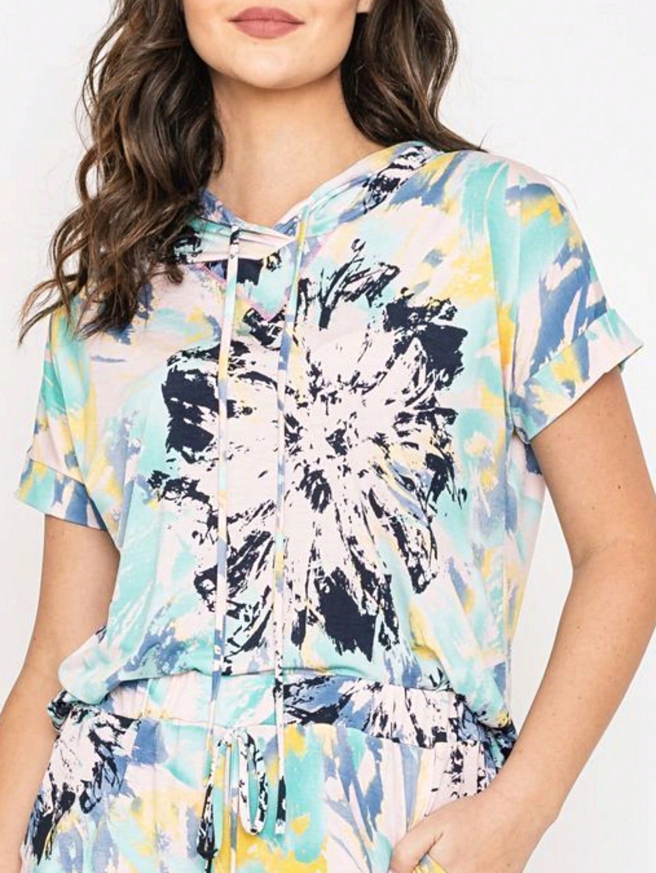 Black White Leopard Animal & Tropical Print Raglan Cap Sleeve Top Shirt Blouse | S-3X