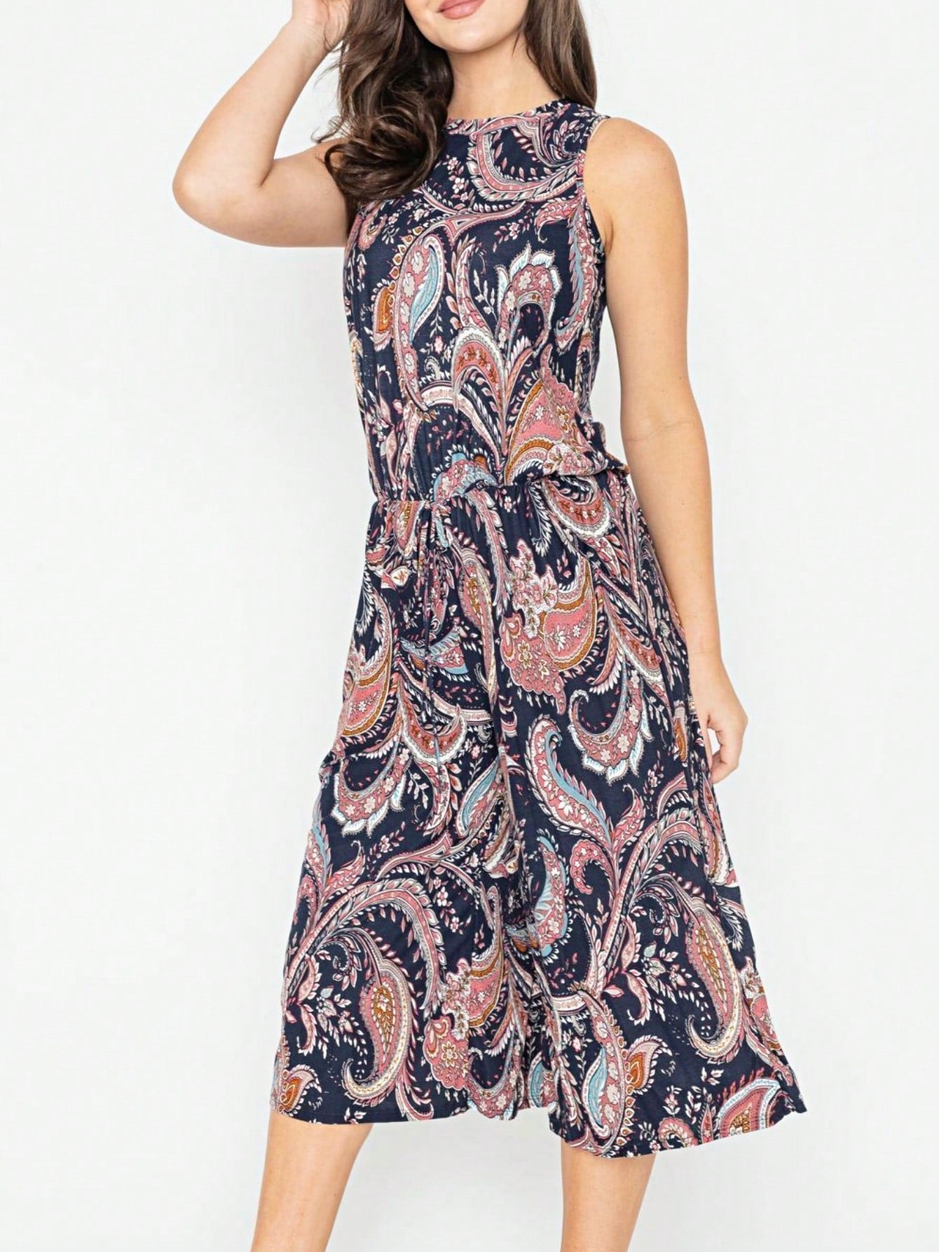 Boho Drawstring Black Charcoal Navy Y2K Romper Jumpsuit