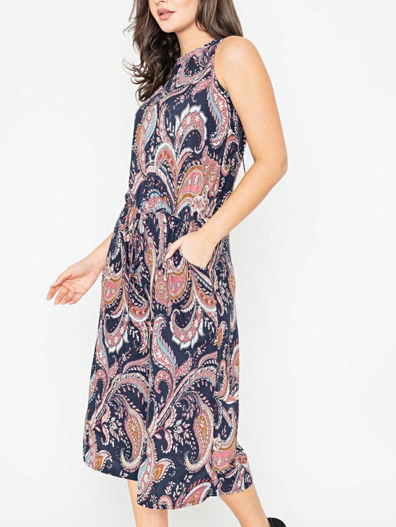 Boho Drawstring Black Charcoal Navy Y2K Romper Jumpsuit