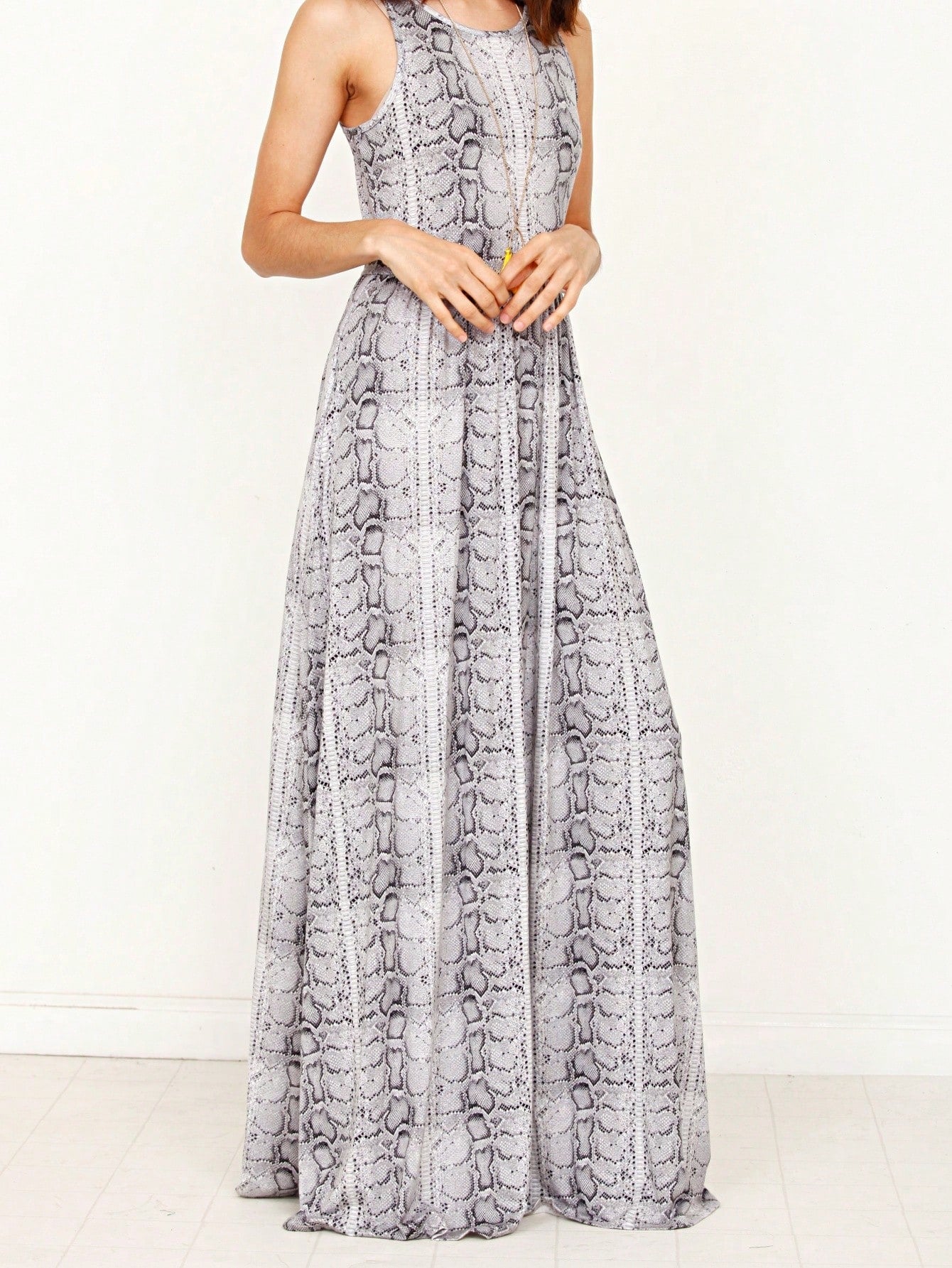 Boho Retro Polka Dot Rayon Mix Casual  Maxi Dress With Folded Cap Sleeve Side Pockets Versatile Summer Dress For Women