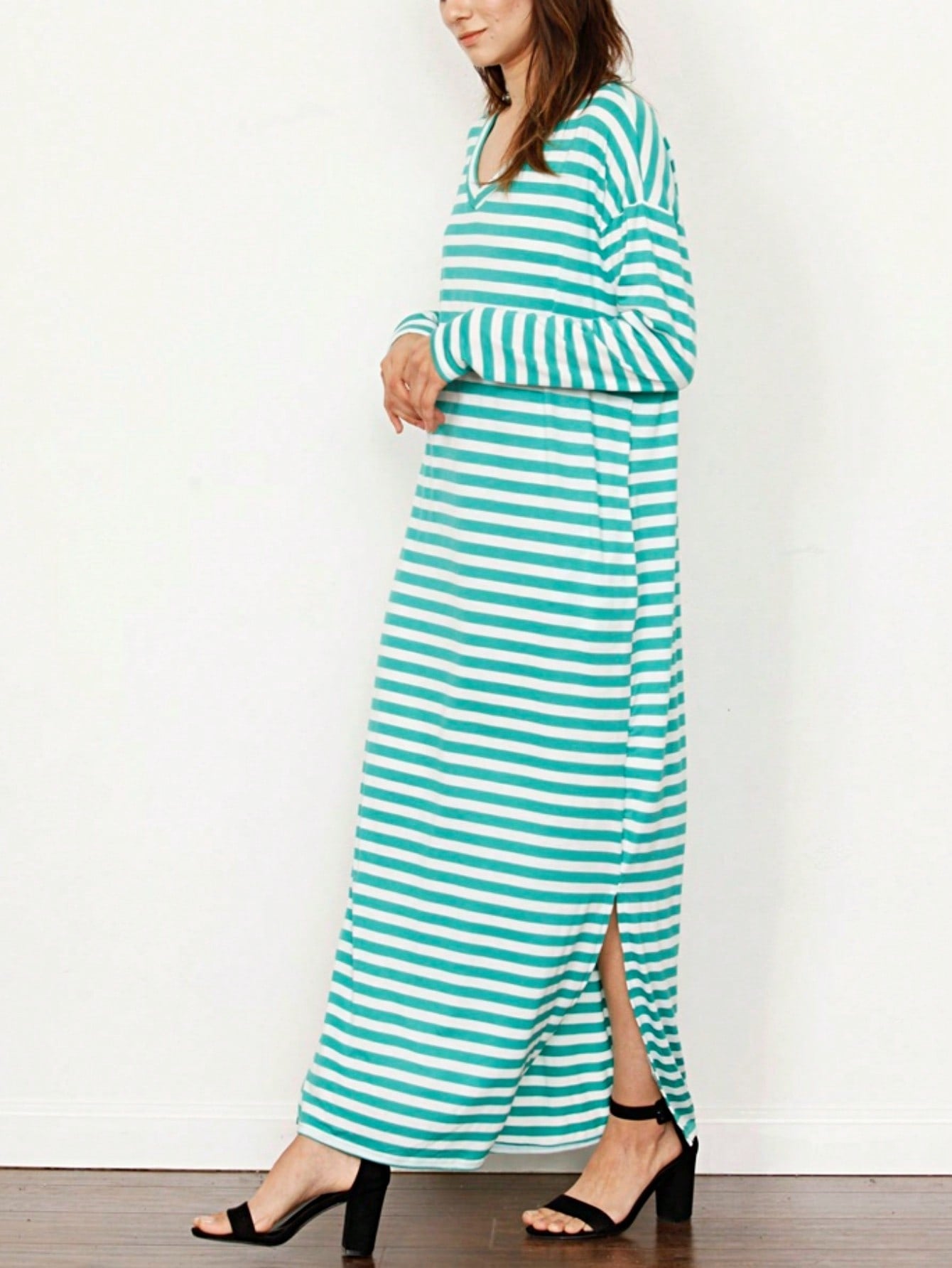 Boho Vacation Retro Solid Diagonal Tiered Midi Dress Balloon Bubble Sleeve  Bridesmaids Pink Red Sage Black Green Beige Olive