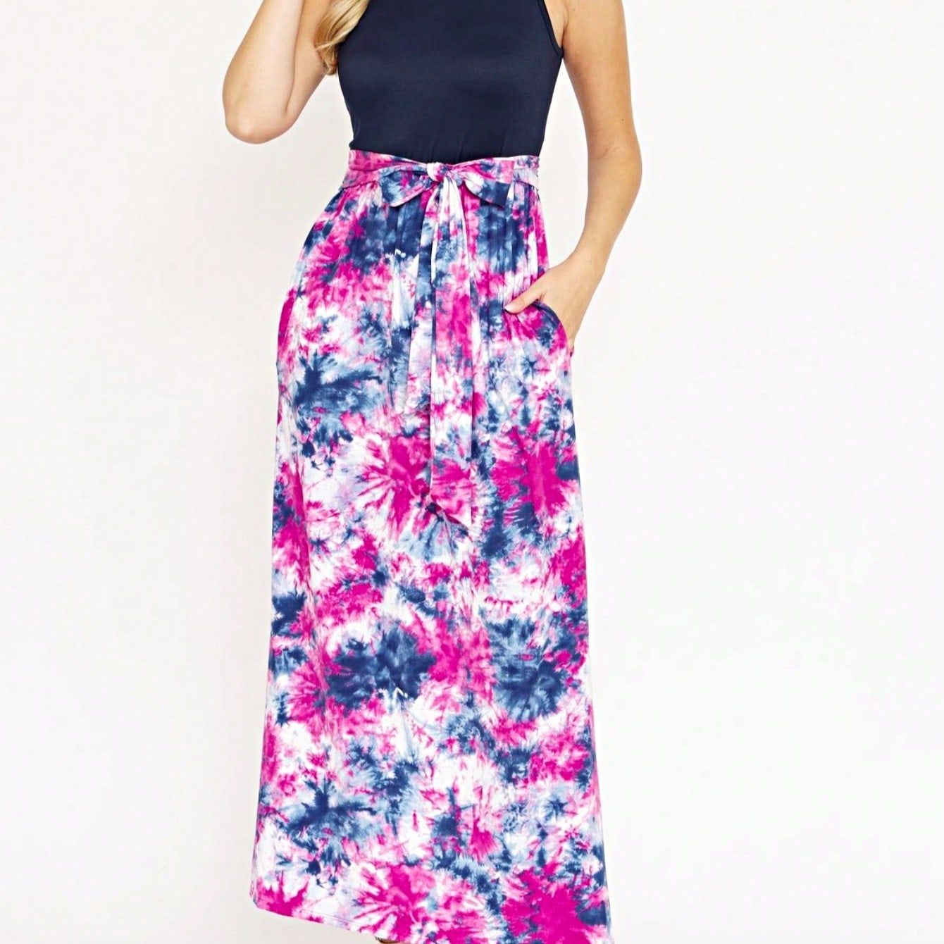 Elegant Floral Maxi Dress With Plunging Neckline Short Sleeve Surplice Sash Versatile Summer Dress For Women