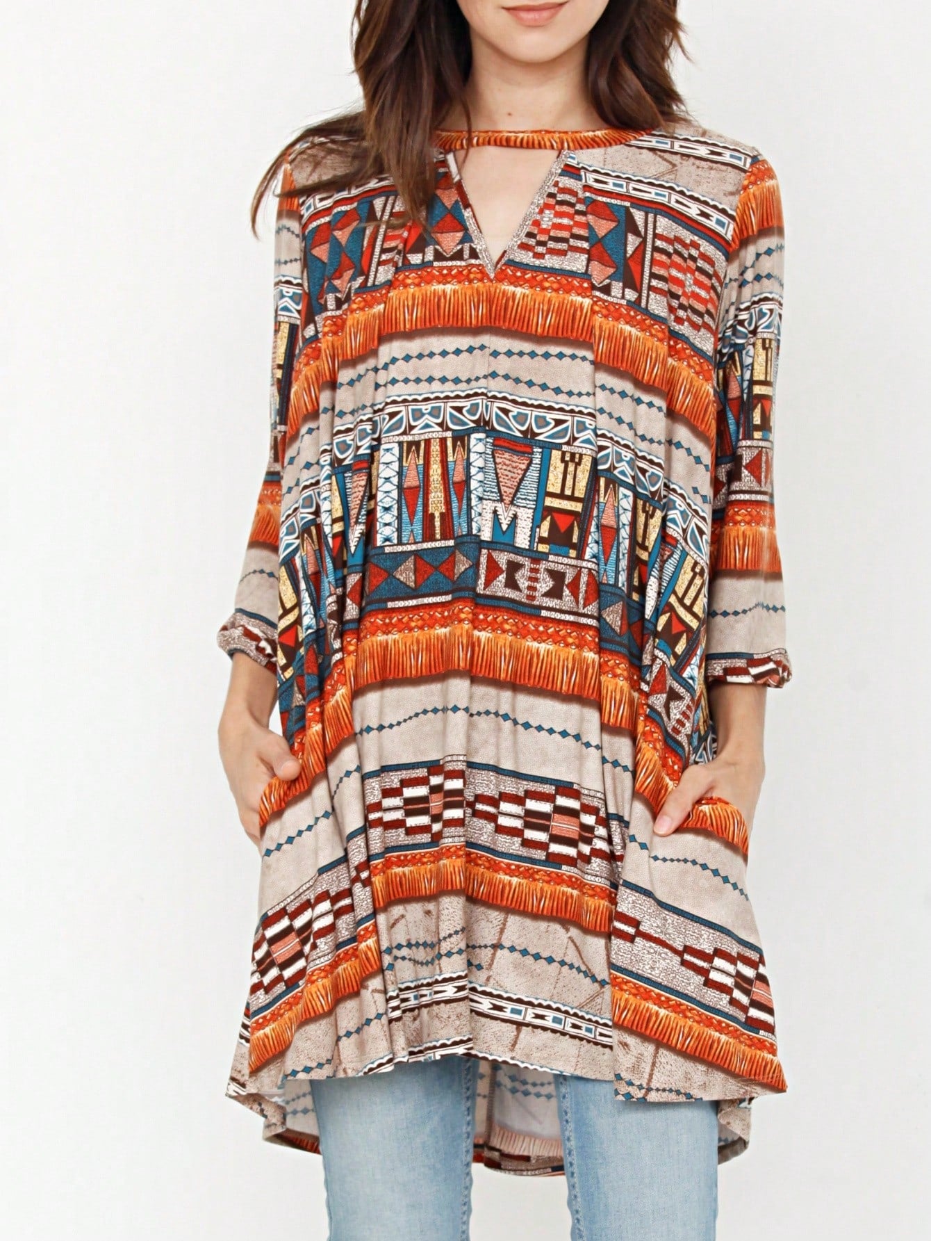 Summer Boho Retro Ditsy Floral  Notch Neck Bubble Sleeve Y2K Tiered Color Block Dress|  Small -3 XL
