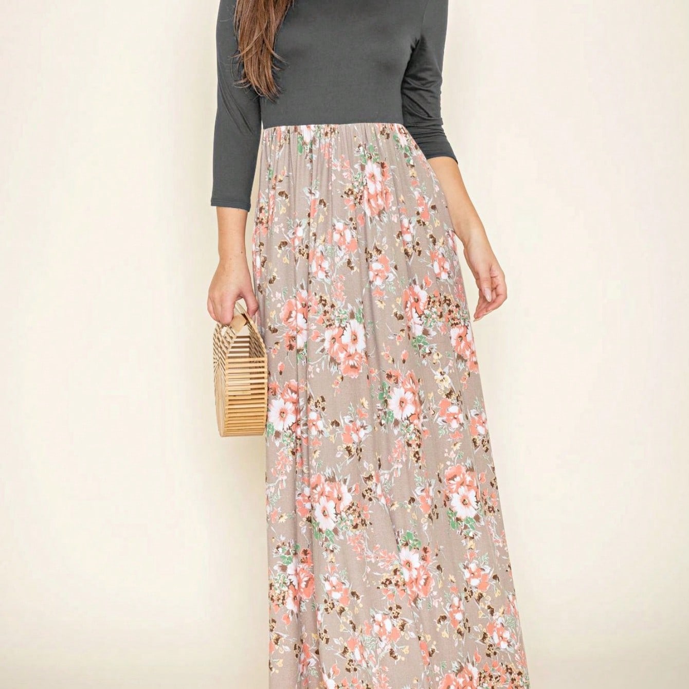 Elegant Stripe Maxi Dress With Side Pockets Versatile Summer Dress For Women