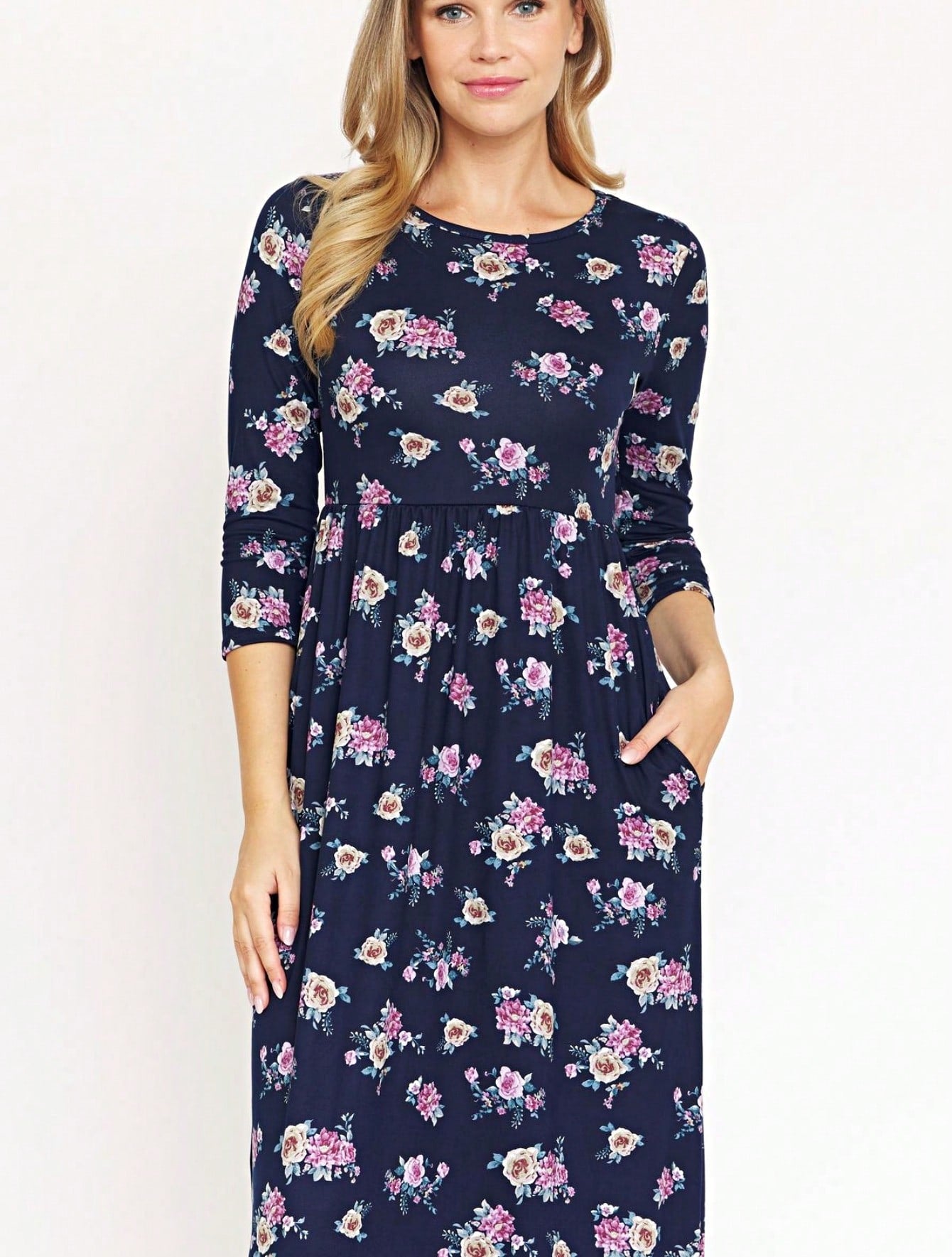 Tiered Tropical Short Sleeve Leaves Floral  Maxi Long Woven Dress