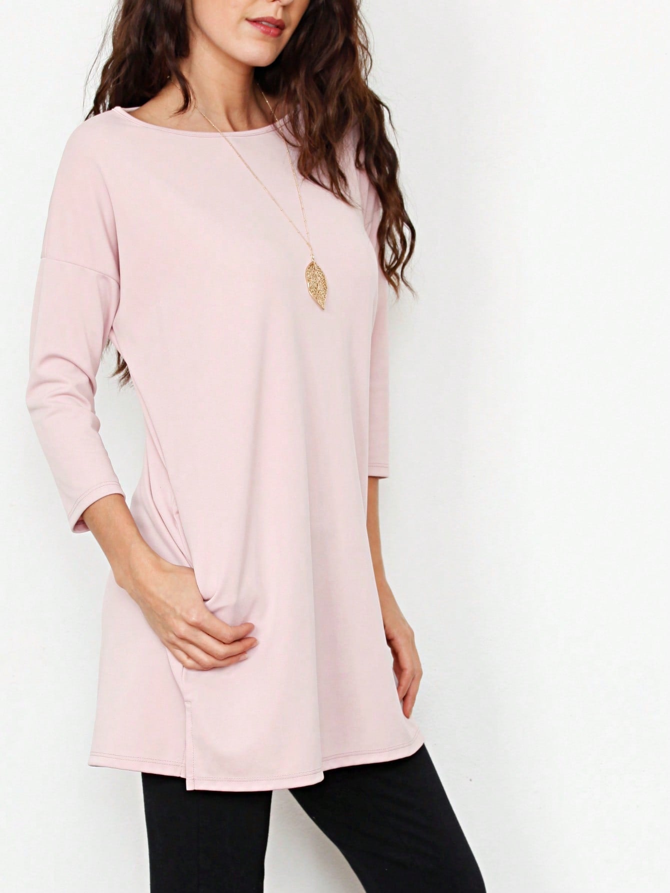 Boho Retro 90'sCheckered Solid Raglan Drop Shoulder Knit Top Sweatshirt Pullover Tunic