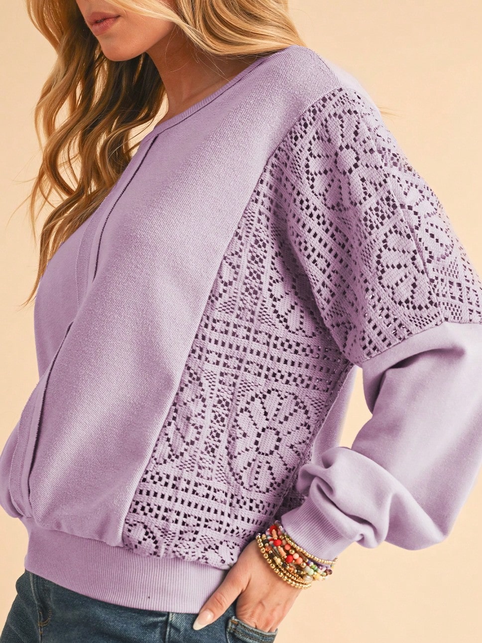 Boho Retro 60's Cotton Mix  Drop Shoulder Mineral Acid Washed Oversized Side Slit Dolman Shirt Top  Sweatshirt Pullover