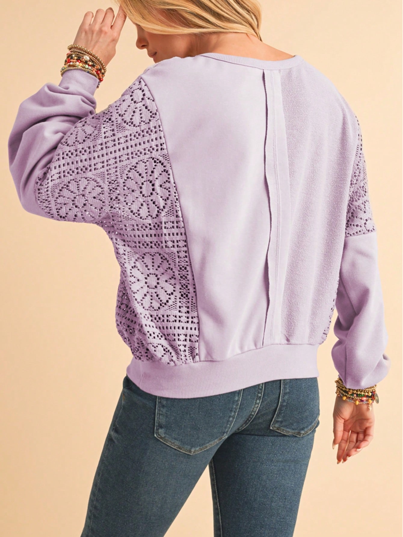 Boho Retro 60's Cotton Mix  Drop Shoulder Mineral Acid Washed Oversized Side Slit Dolman Shirt Top  Sweatshirt Pullover