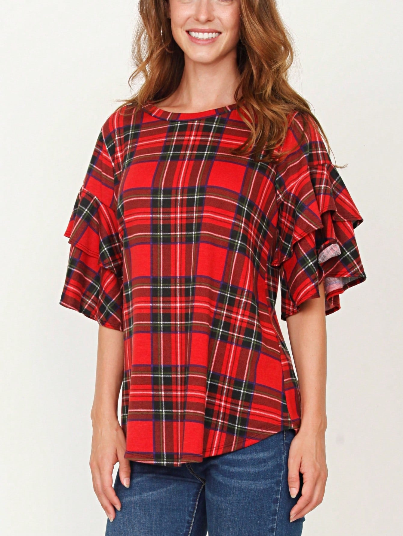 Boho Retro Knot Twisted Front Floral Polka Dot Top Blouse Shirt