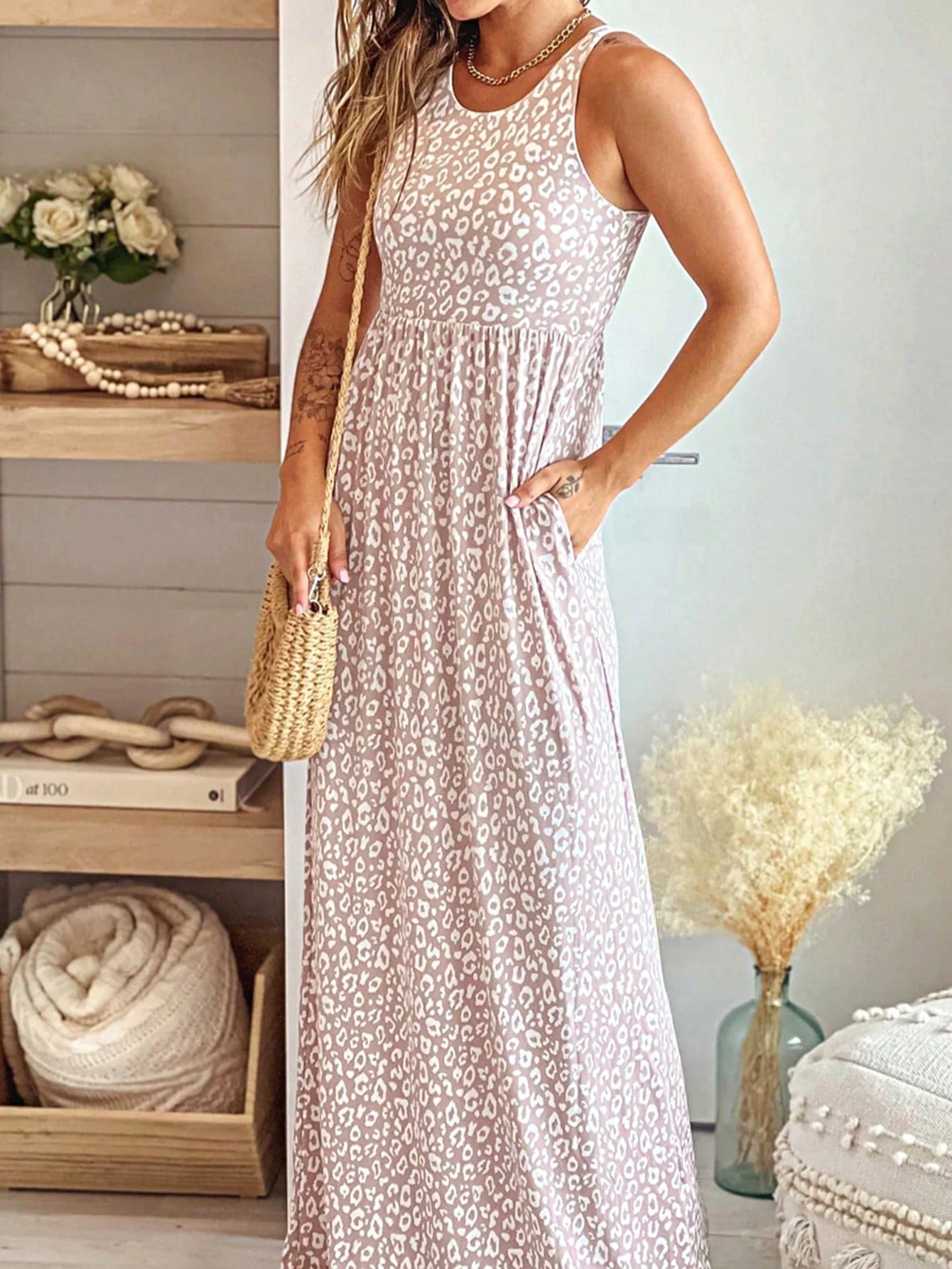 Boho Vacation Blue  Elegant Classic Tiered Maxi Long Shirt  Dress With Belt  Versatile Summer Dress For Women
