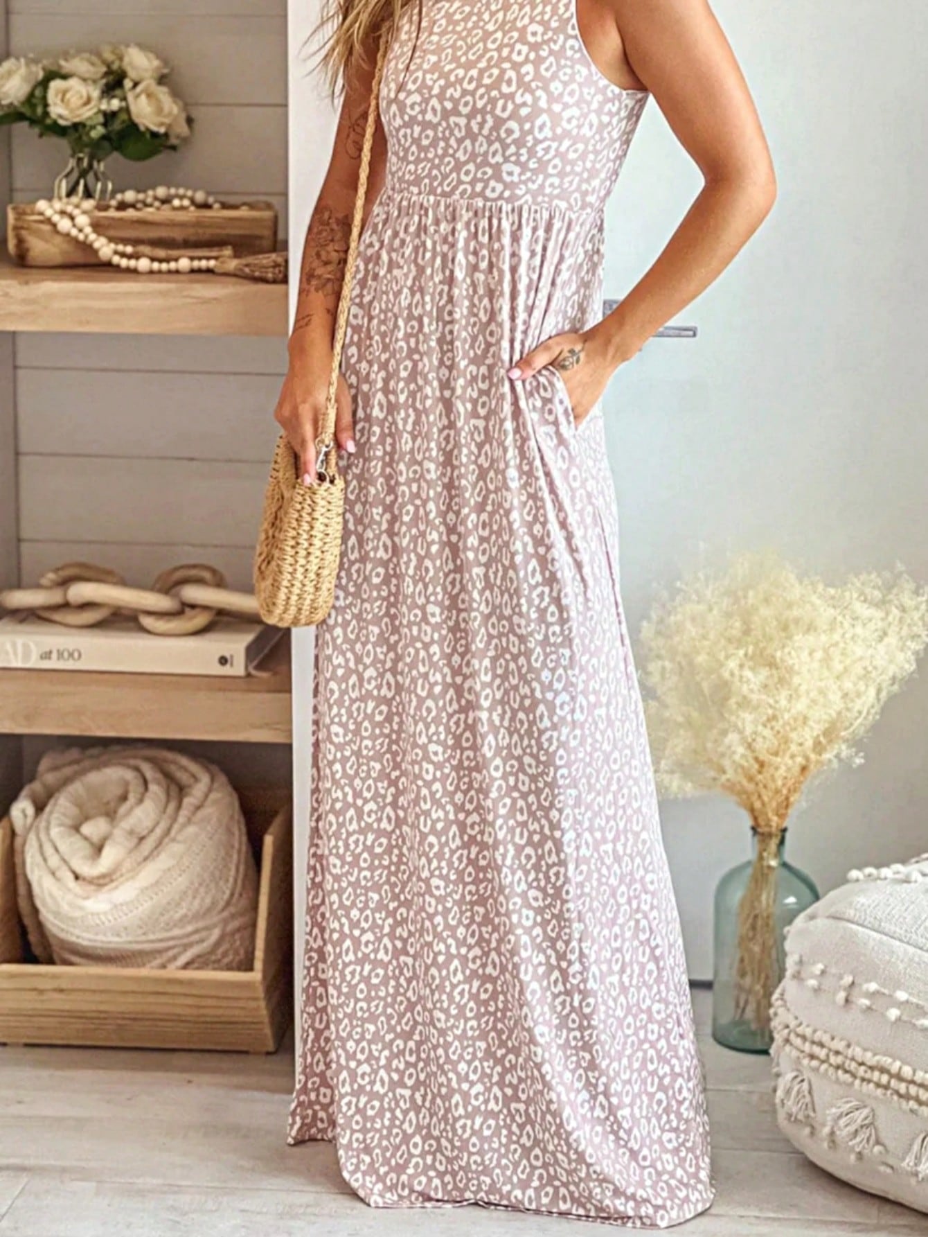 Boho Vacation Blue  Elegant Classic Tiered Maxi Long Shirt  Dress With Belt  Versatile Summer Dress For Women
