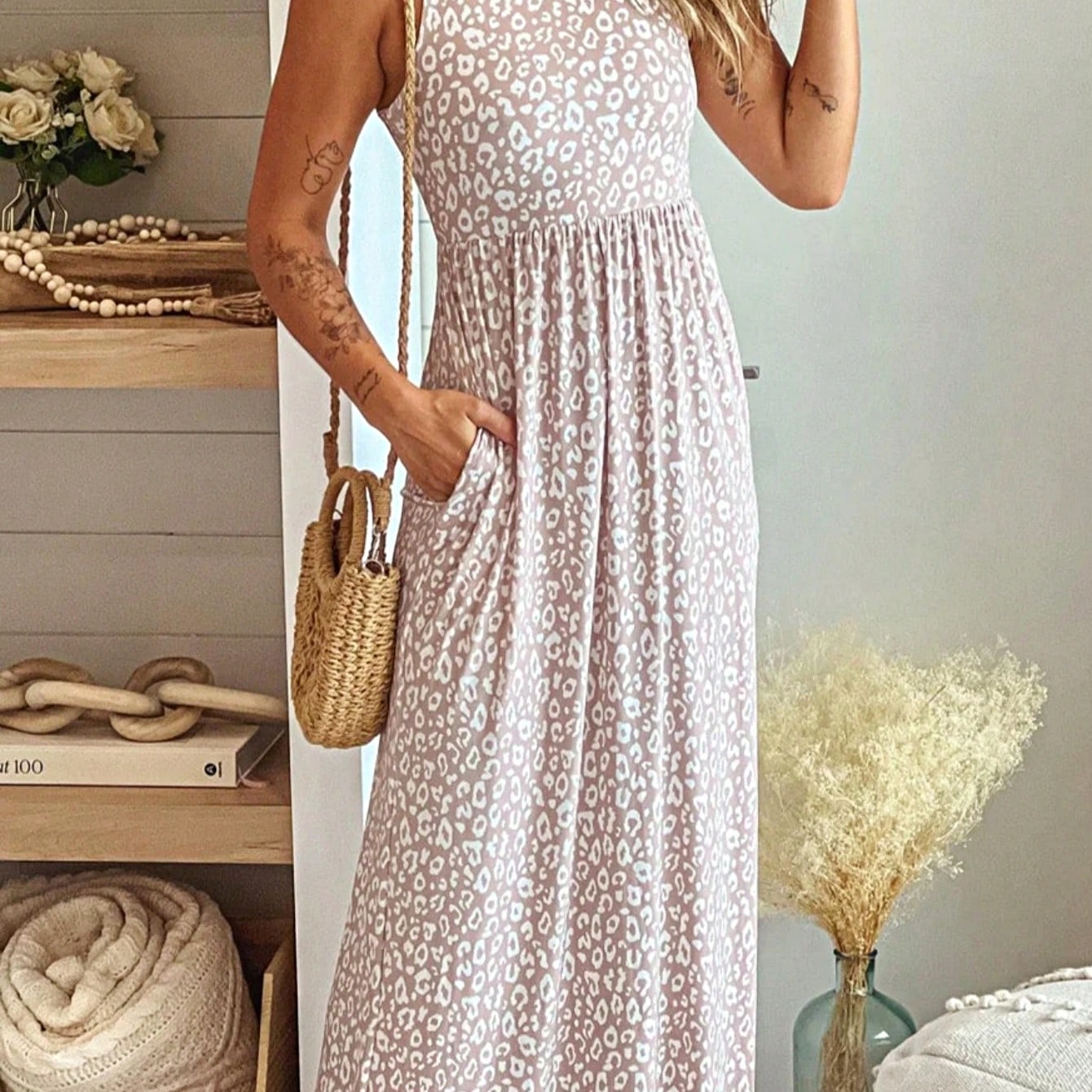 Boho Vacation Blue  Elegant Classic Tiered Maxi Long Shirt  Dress With Belt  Versatile Summer Dress For Women
