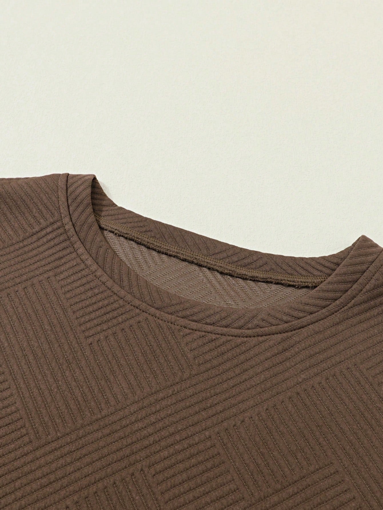 Boho Retro 60's Viscose Ribbed Knit Drop Shoulder Dolman V Neck Top & Pants Loungewear Set
