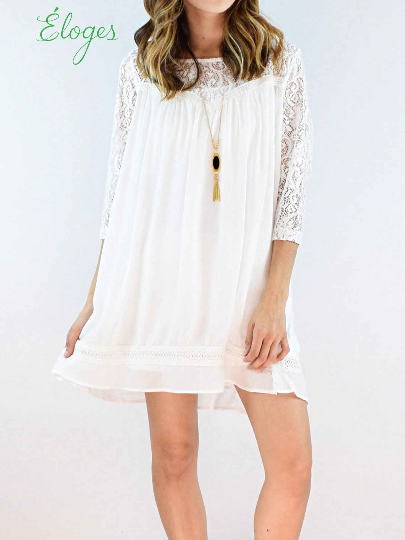 Solid Frilled Seam Round Neck T Shirt Elegant Classic  Shirred Ruffle Puff Versatile  Mini Dress For Women