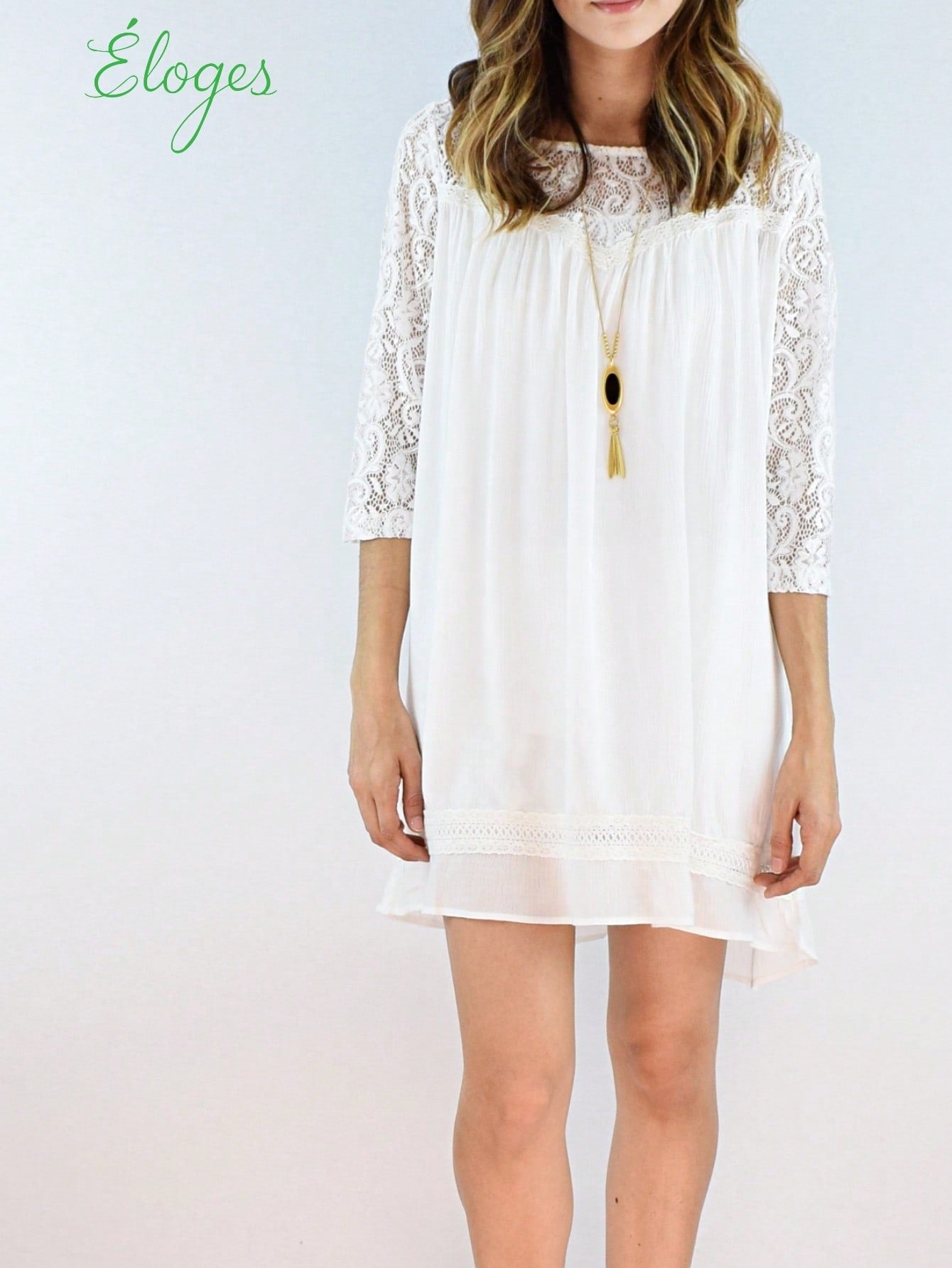 Solid Frilled Seam Round Neck T Shirt Elegant Classic  Shirred Ruffle Puff Versatile  Mini Dress For Women