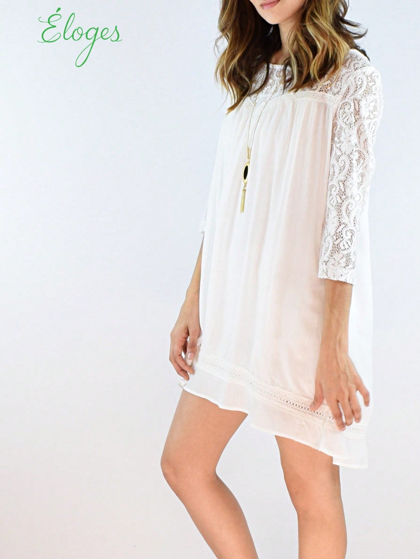 Solid Frilled Seam Round Neck T Shirt Elegant Classic  Shirred Ruffle Puff Versatile  Mini Dress For Women