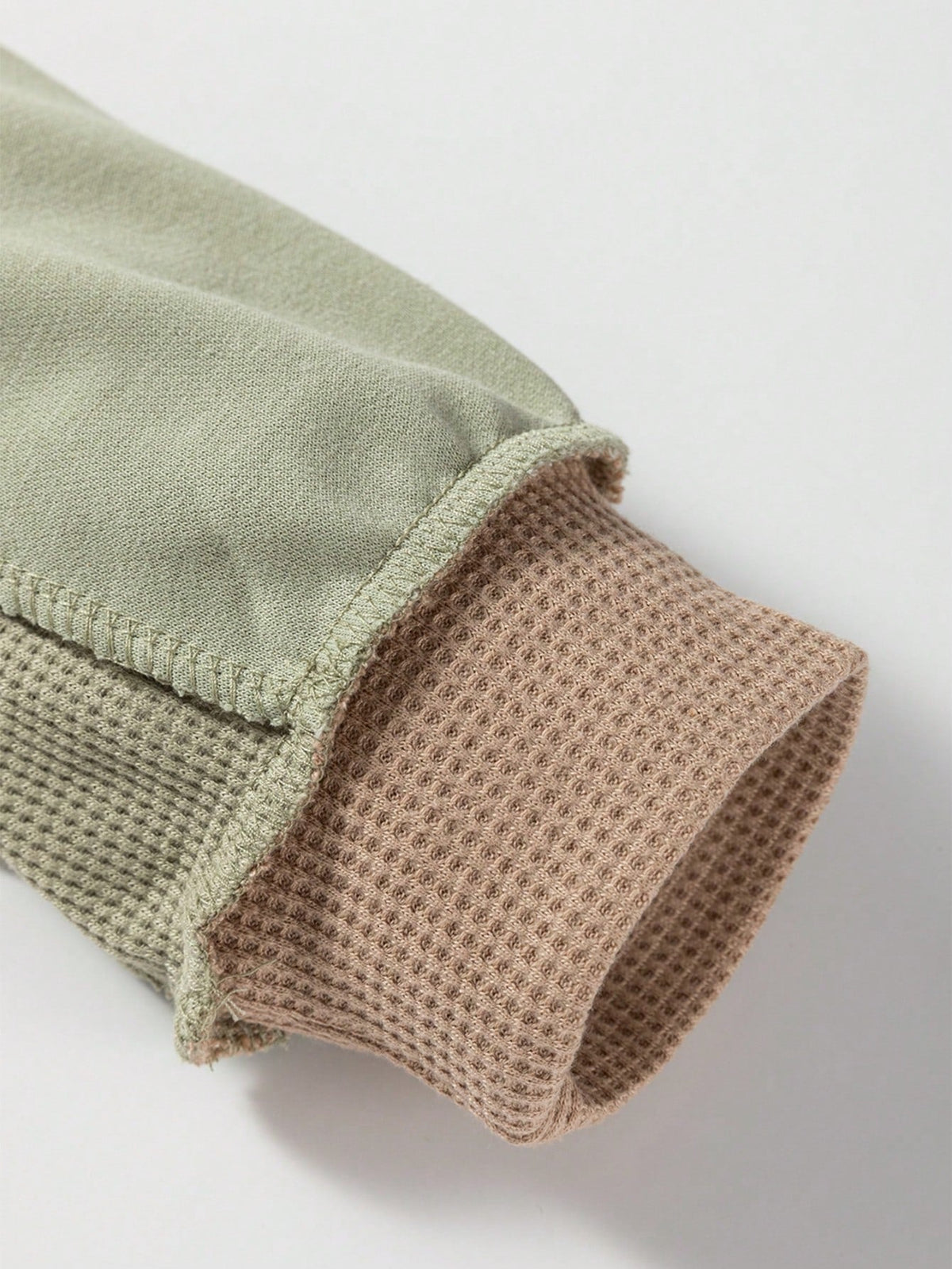 Boho Retro 90's Cotton Solid Patch Oversized Textured Knit Top Sweat Shirt Pullover