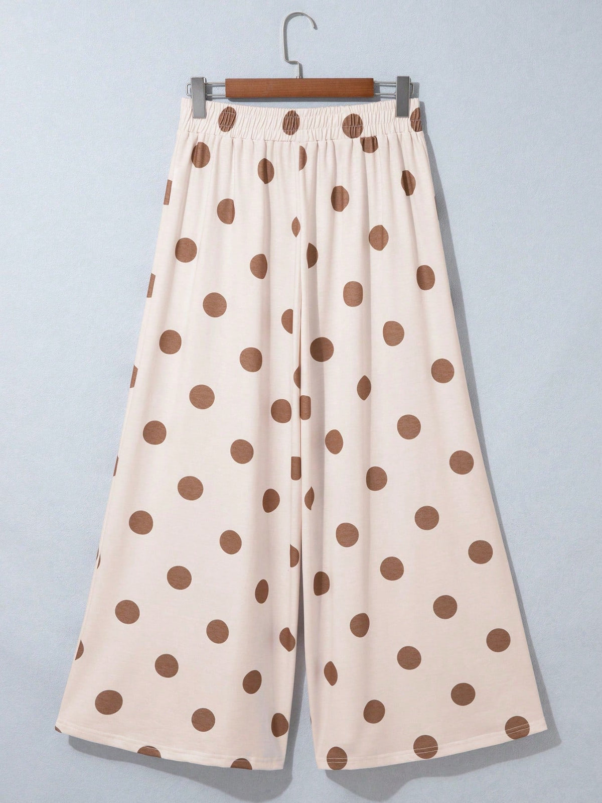 Pocket Polka Dot  Wide Leg Lounge Vintage Charcoal Navy Black Sage Log Pants Small To 3 XL Plus