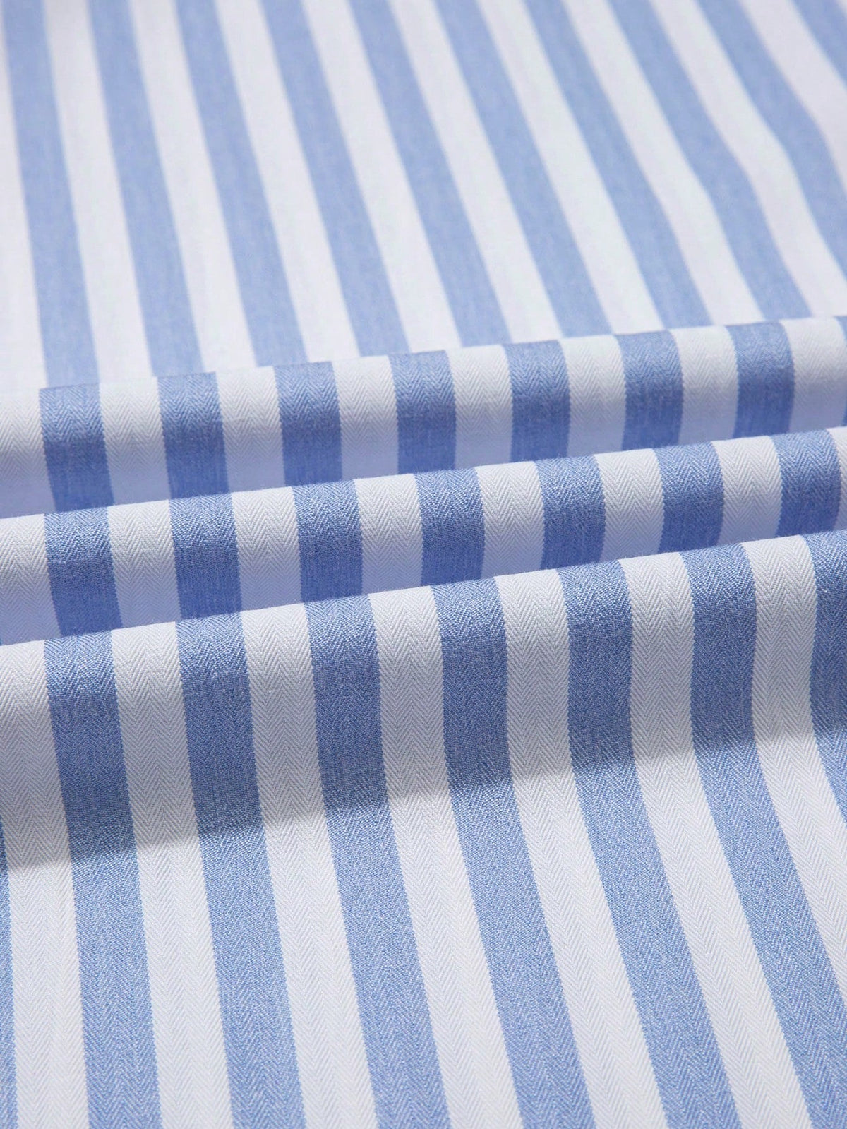 Boho Retro Blue Stripe Shirred High Waist Loos Band Wide Leg Lounge Pants