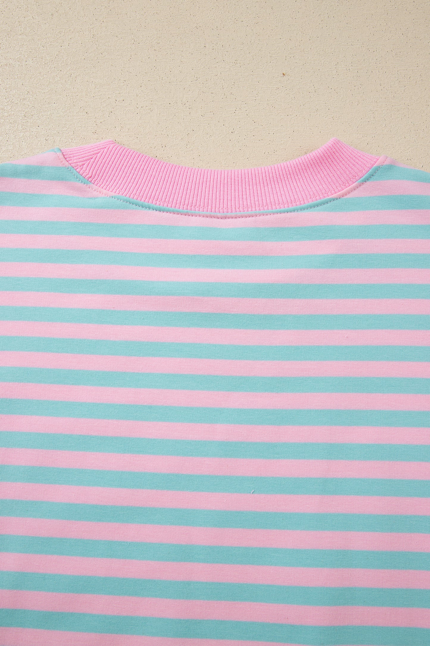 Yellow Stripe Color Block Detail Long Sleeve Pullover Elastic Waist Pull On Shorts 2pcs Set