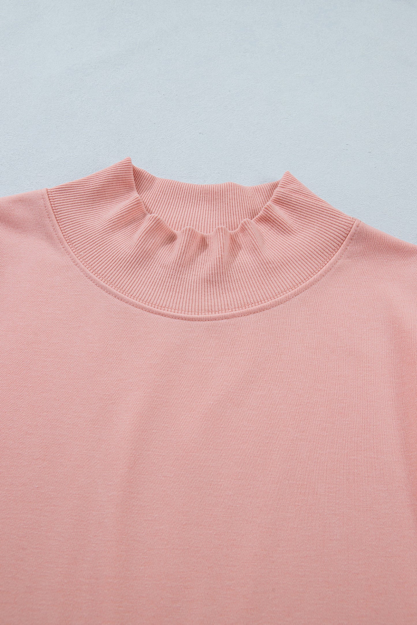 Yellow Solid Color High Neck Cap Sleeve Loose Top